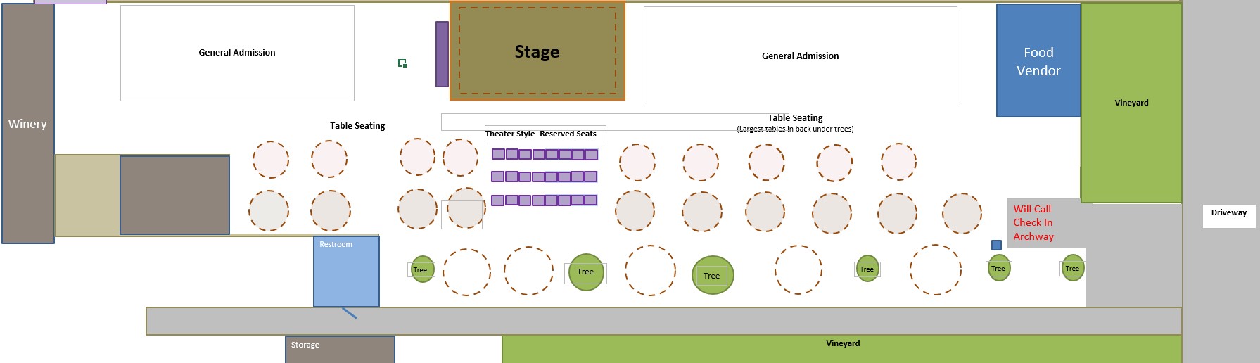 Retzlaff Vineyards seating plan